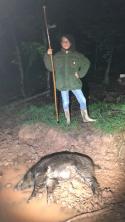 Liv mit Wildschwein