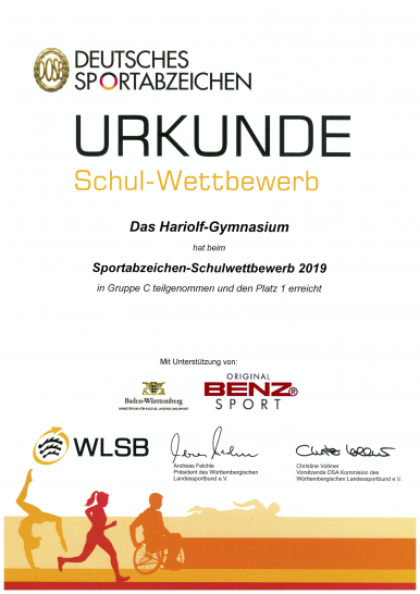 Deutsches Sportabzeichen 2019